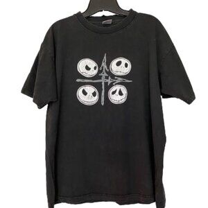 Nightmare Before Christmas Black T Shirt Size L